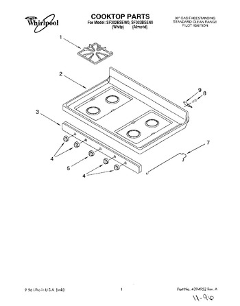 Diagram for SF302BSEW0