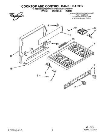 Diagram for SF304BSAW0