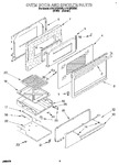 Diagram for 02 - Oven Door And Broiler