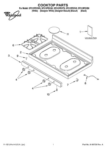 Diagram for SF315PEKW0