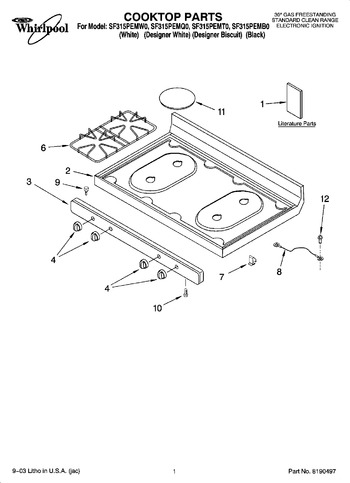 Diagram for SF315PEMW0