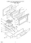 Diagram for 02 - Oven Door And Broiler