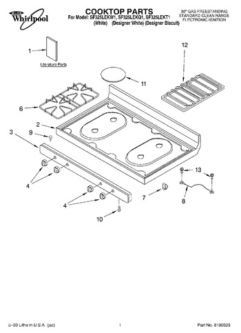 Diagram for SF325LEKQ1