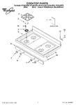 Diagram for 01 - Cooktop, Literature