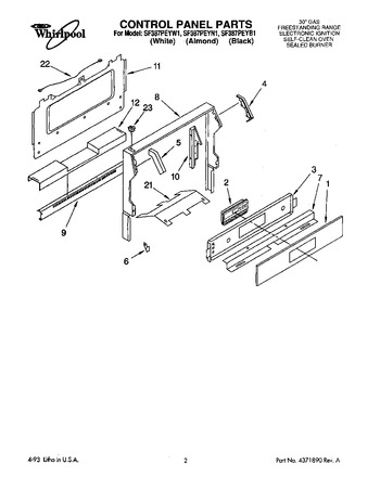 Diagram for SF387PEYW1