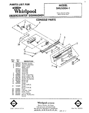 Diagram for SHU50041