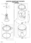 Diagram for 03 - Agitator, Basket And Tub Parts