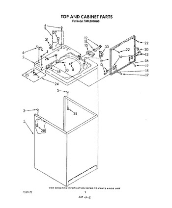 Diagram for TAWL600WN0