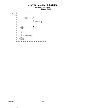 Diagram for TAWS700DQ0