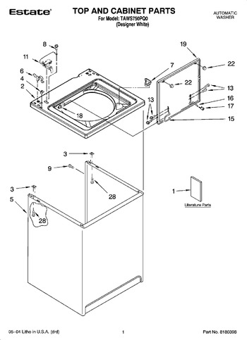 Diagram for TAWS750PQ0