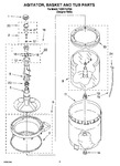 Diagram for 03 - Agitator, Basket And Tub Parts