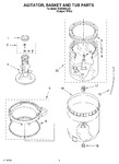 Diagram for 03 - Agitator, Basket And Tub