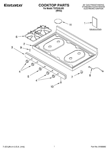 Diagram for TGP310LW0