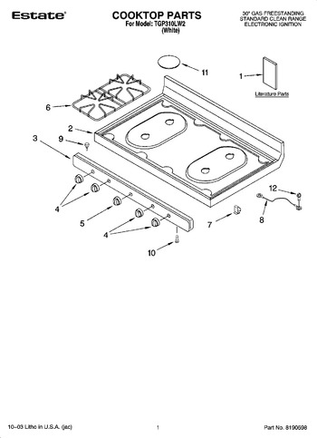 Diagram for TGP310LW2