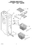 Diagram for 04 - Freezer Liner Parts