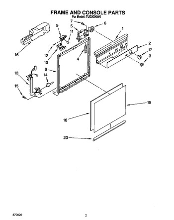 Diagram for TUD2000W6