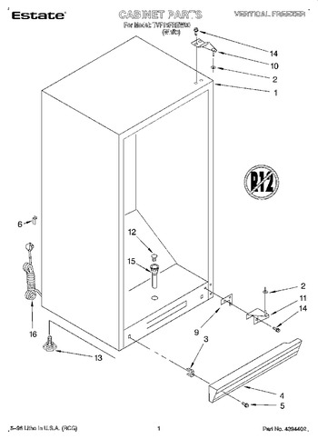 Diagram for TVF15FREW00