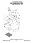 Diagram for 01 - Range Hood Parts