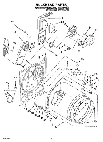 Diagram for WED5800SG0