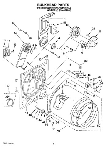 Diagram for WED5860SW0