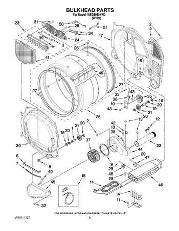 Diagram for WED9050XW0