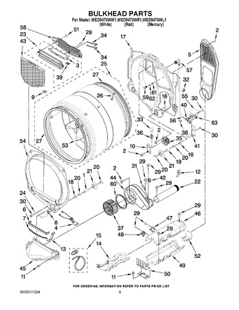 Diagram for WED9470WL1