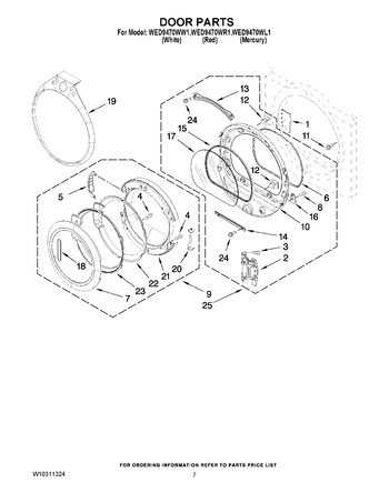 Diagram for WED9470WR1