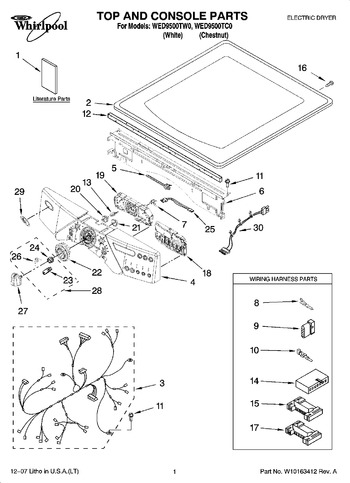 Diagram for WED9500TW0