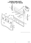 Diagram for 02 - Control Panel Parts