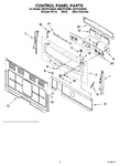 Diagram for 02 - Control Panel Parts