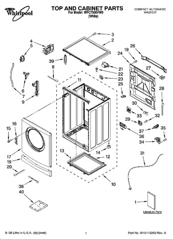 Diagram for WFC7500VW0