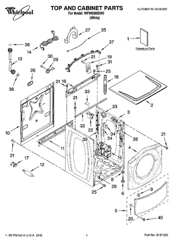 Diagram for WFW8300SW0