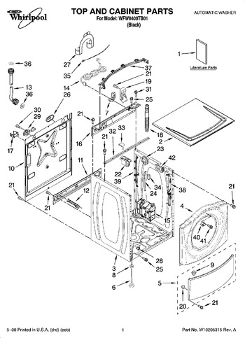 Diagram for WFW8400TB01