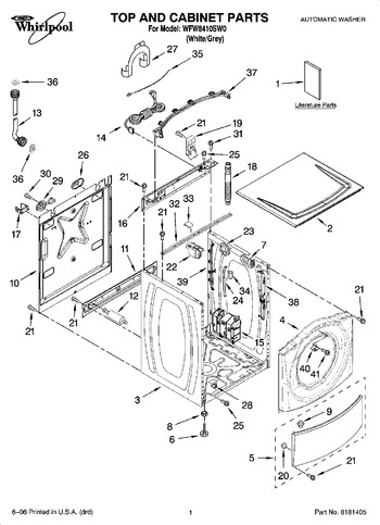 Diagram for WFW8410SW0