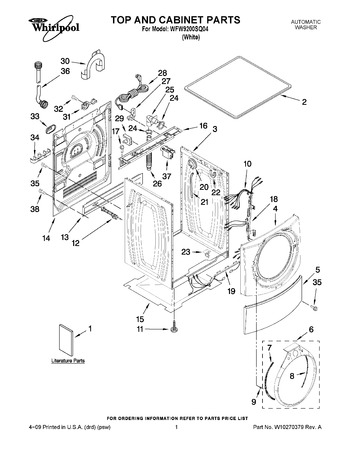 Diagram for WFW9200SQ04