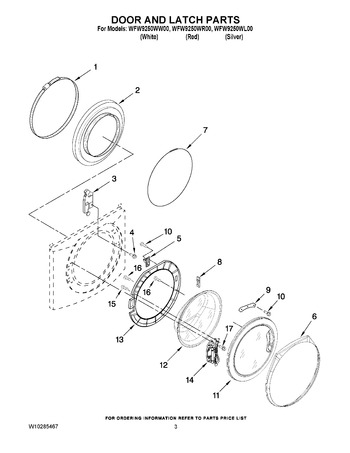 Diagram for WFW9250WW00