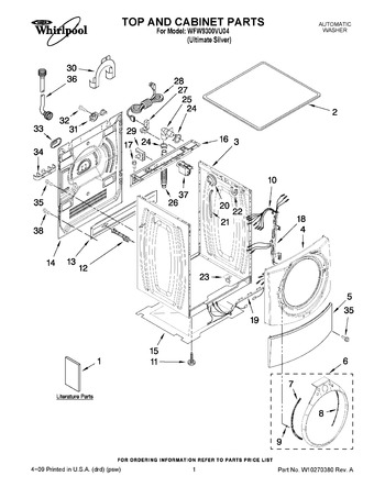 Diagram for WFW9300VU04