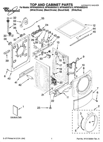 Diagram for WFW9400SWA10