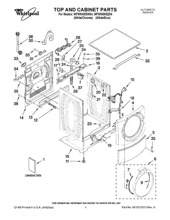 Diagram for WFW9400SW04