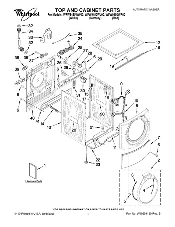 Diagram for WFW9450WL00