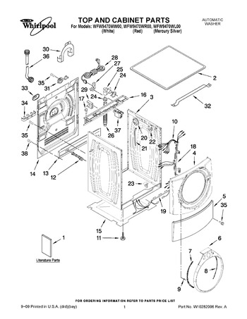 Diagram for WFW9470WW00