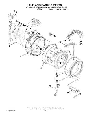 Diagram for WFW9470WW00