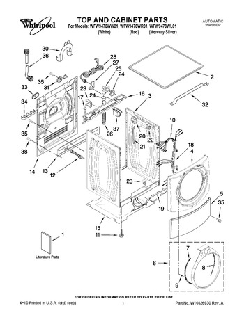 Diagram for WFW9470WR01