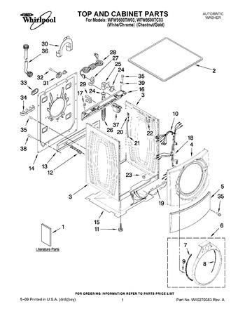 Diagram for WFW9500TC03