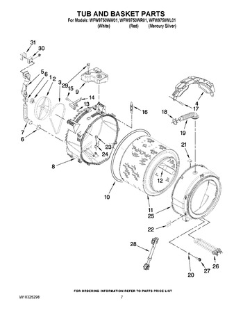 Diagram for WFW9750WW01