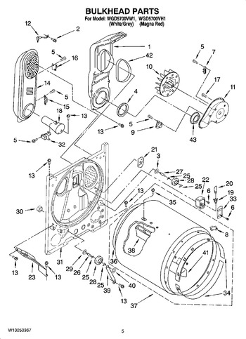 Diagram for WGD5700VW1