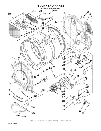 Diagram for WGD9050XW0