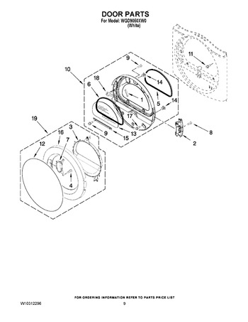 Diagram for WGD9050XW0