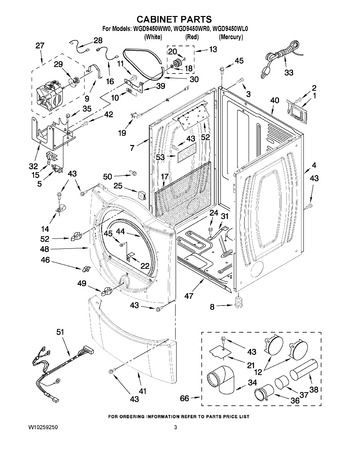 Diagram for WGD9450WL0