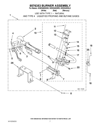 Diagram for WGD9450WR0